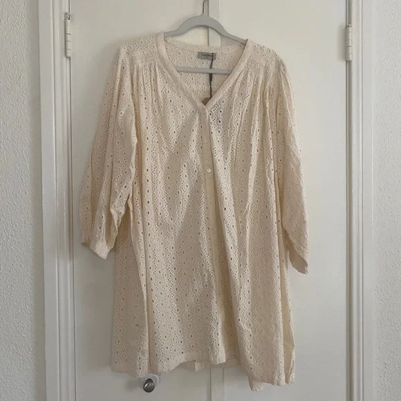 White Hope & May Eyelet Dress - Small - Picture 2 of 7